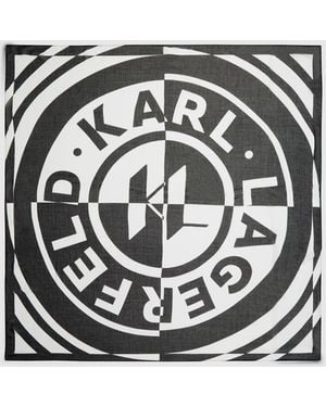 KARL LAGERFELD K/Circle Modal Scarf - Black