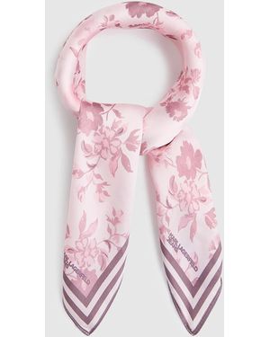 KL Jeans Bandana Mit Allover-Blumenmuster, Damen, Größe - Pink