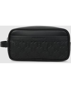 KARL LAGERFELD K/Traveller Wash Bag - Black