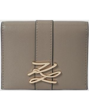 KARL LAGERFELD K/Autograph Drop Bifold Cardholder - Grey
