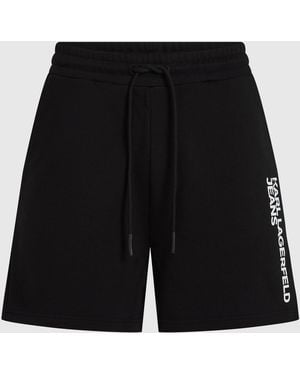 KL Jeans Logo Sweat Shorts - Black