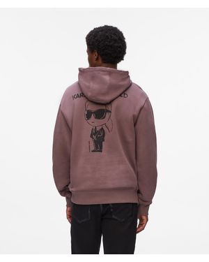 KARL LAGERFELD Ikon Hoodie - Purple