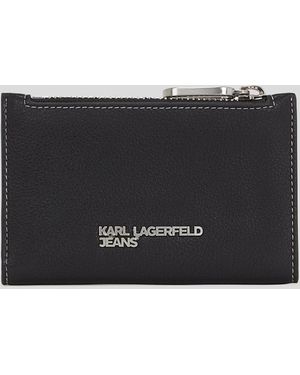 KL Jeans Chain Bifold Wallet - Black