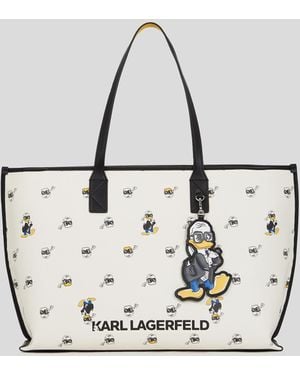 Karl Lagerfeld Disney X Kl Print Tote Bag - Metallic