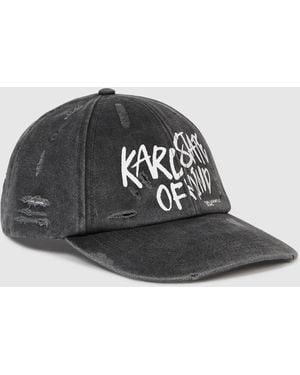 KL Jeans Casquette Délavée Avec Citation Karl, Femme, Taille - Noir