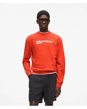 KL Jeans Regular-Fit Logo Sweatshirt - Red