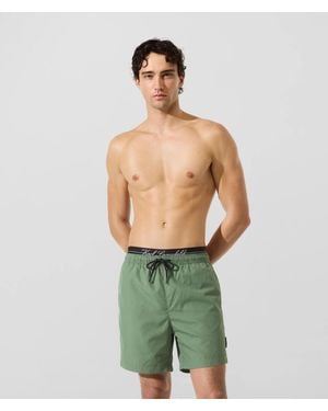 KARL LAGERFELD Double Waistband Medium Boardshorts - Green