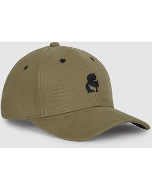 KARL LAGERFELD K/Kameo Embroidery Cap - Green