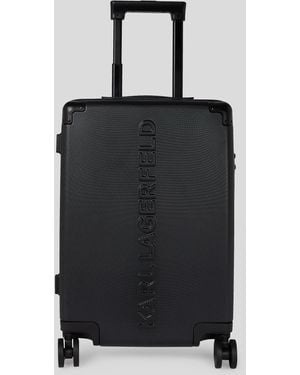 Karl Lagerfeld K/Travel Hard-Shell Trolley Bag - Black