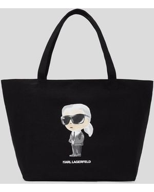 KARL LAGERFELD Ikon Aquarelle Shopper - Black