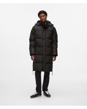 KARL LAGERFELD Long Puffer Jacket - Black