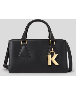 KARL LAGERFELD K/lock Small Top Handle Bag - Black