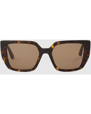 KARL LAGERFELD Autograph Chunky Sunglasses - Natural