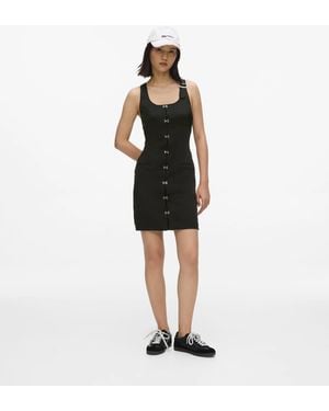 KL Jeans Satin Panel Dress - Black
