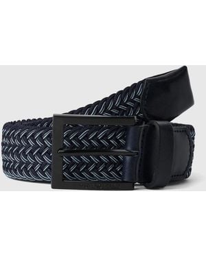 KARL LAGERFELD Braided Belt - Blue