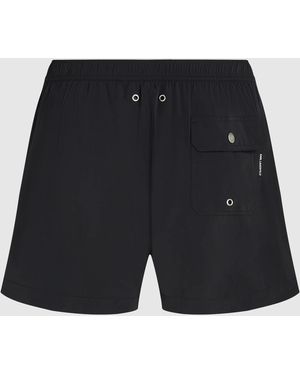 KARL LAGERFELD Logo Stretch Short Boardshorts - Black