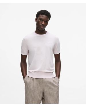KARL LAGERFELD Knit T-Shirt - White