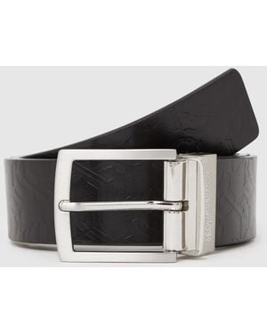 KL Jeans Monogram Reversible Belt - Multicolour