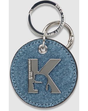 KL Jeans K-Logo Denim Keychain - Blue