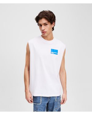 KL Jeans Box Logo Tank Top - White