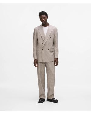 KARL LAGERFELD Straight-Leg Tailored Trousers - White