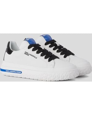 KL Jeans Leather Trainers - White