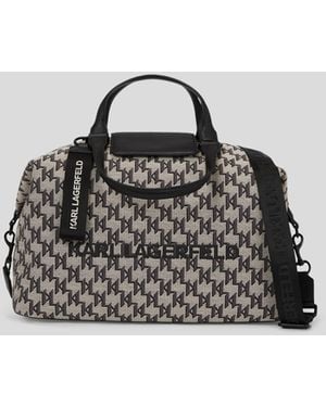 Karl Lagerfeld K/monogram Weekender Bag - Black