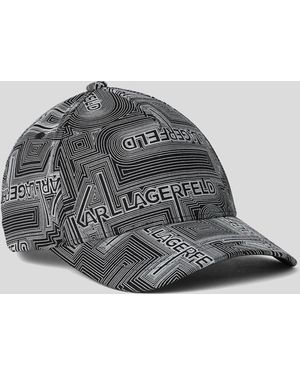 KARL LAGERFELD Graphic Baseball Cap - Grey