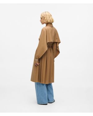 KARL LAGERFELD Pleated Trench Coat - White