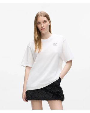 KARL LAGERFELD Rue St-Guillaume Oversized T-Shirt - White