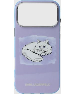 KARL LAGERFELD Choupette Iphone 17 Pro Case - Purple