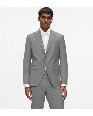 KARL LAGERFELD Wool-Blend Blazer - Black