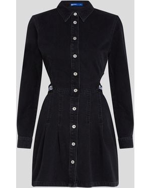 KL Jeans Denim Cutout Dress - Blue