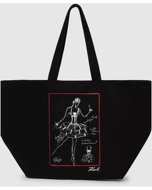 KARL LAGERFELD K/Ballet Shopper - Black