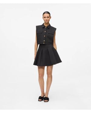 Karl Lagerfeld Mini-Jupe Plissée, Femme, Taille - Noir