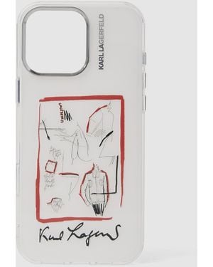 KARL LAGERFELD Karl Series Iphone 16 Pro Case - Grey