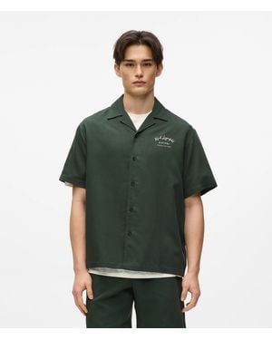 KARL LAGERFELD Short-Sleeved Côte D'Azur Shirt - Green