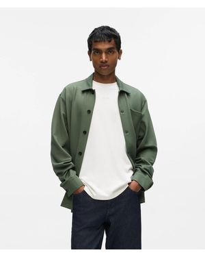 KARL LAGERFELD Buttoned Overshirt - Green