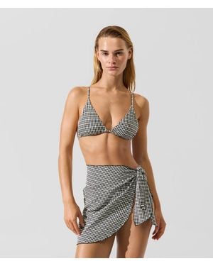 KARL LAGERFELD Ikon Gingham Mini Pareo, Multicoloured