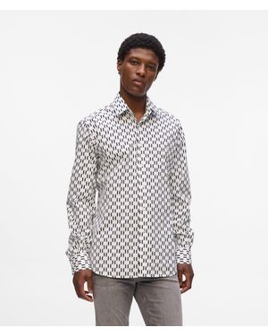 KARL LAGERFELD Monogram Shirt - White