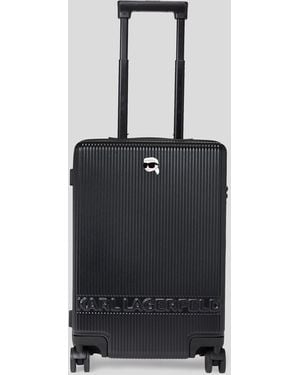 Karl Lagerfeld Valise À Roulettes Rigide Ikon - Noir