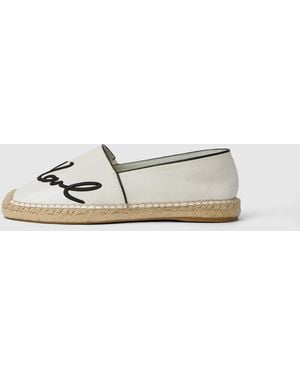 KARL LAGERFELD Kamini Signia Espadrilles - White