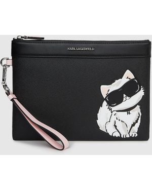 KARL LAGERFELD Ikon Choupette Pouch - Black
