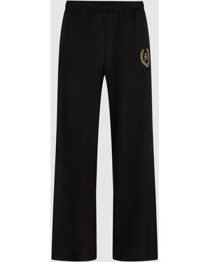 KARL LAGERFELD Crest Logo Beach Trousers - Black