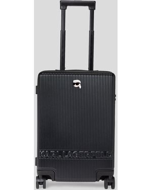 KARL LAGERFELD Ikon Hard-Shell Trolley Case - Black