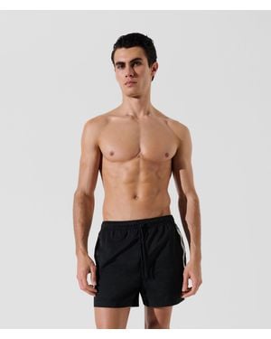 KARL LAGERFELD Logo Boardshorts - Black