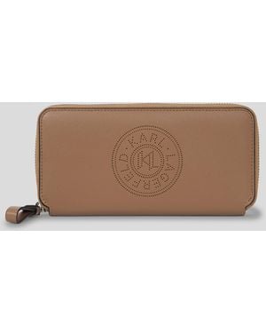 Karl Lagerfeld K/circle Medium Bifold Wallet - Brown