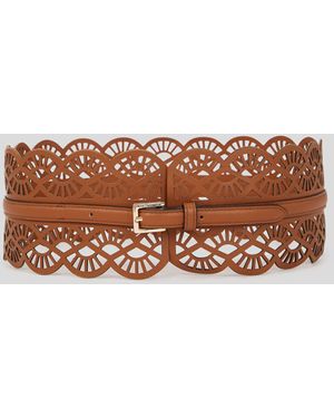 Karl Lagerfeld K/essential Fan Belt - Brown