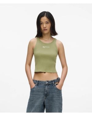 KL Jeans Knitted Tank Top - Green
