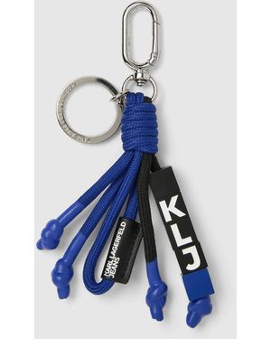 KL Jeans Cord Keychain, Multicoloured - Blue